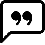 Chat Left Quote SVG Icon
